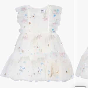 Lola and the boys  Shooting star Embellished tulle party dress Size 6